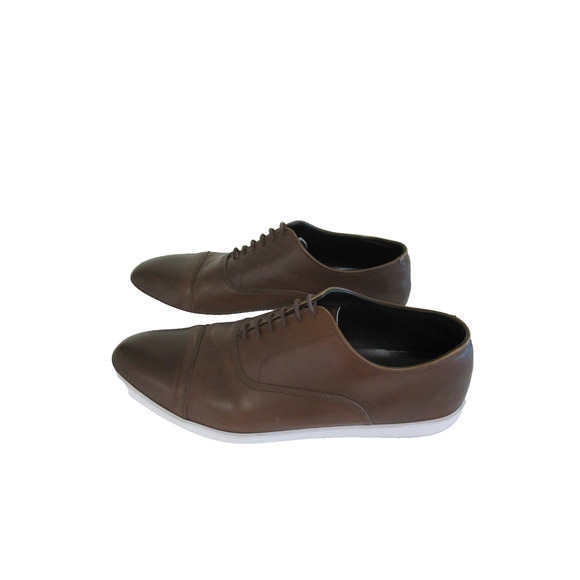 ALLEN EDMONDS Park Avenue Oxford Brown Chili Leather 12 D Cap Toe Lace Up Shoes